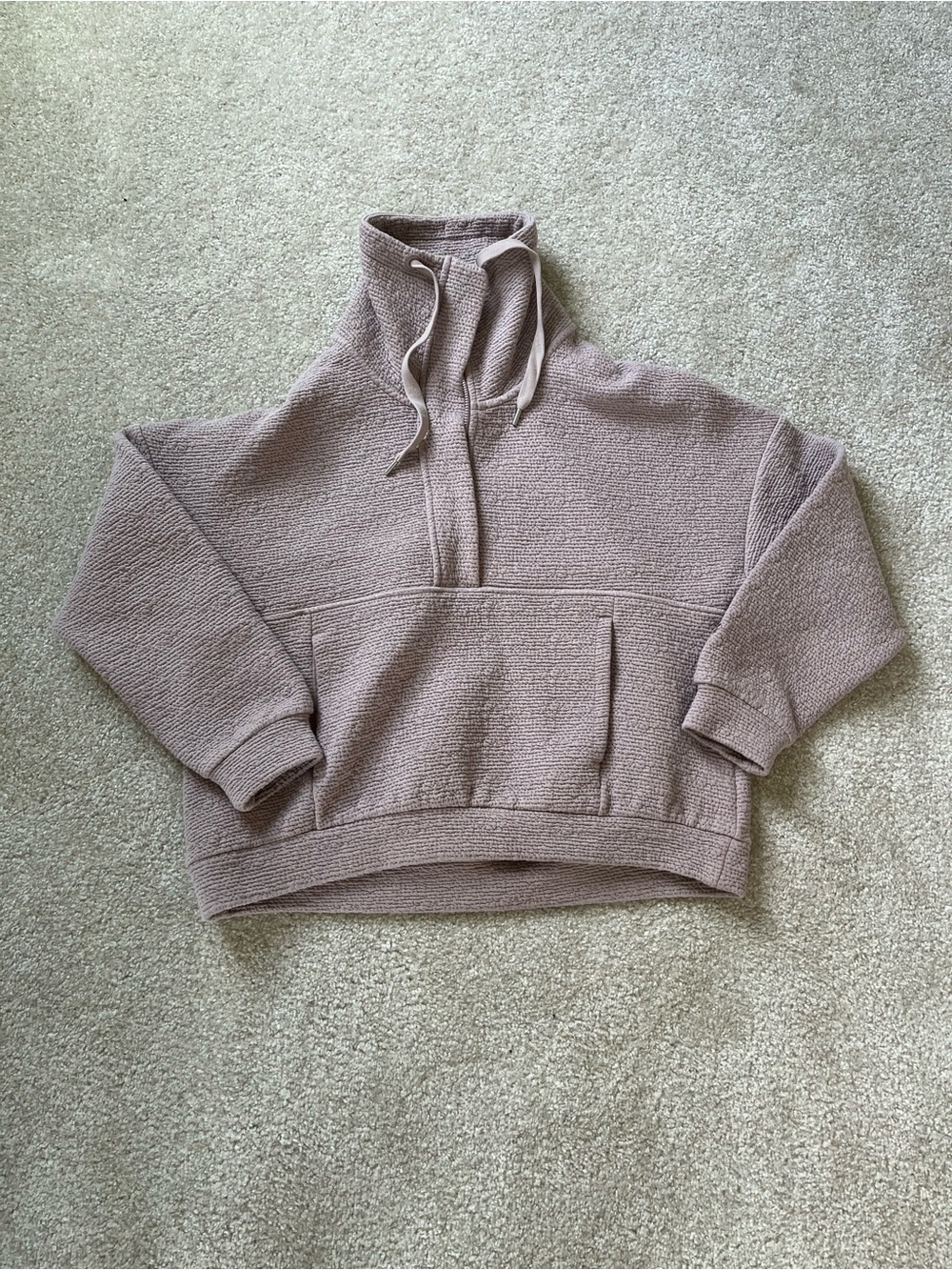 Calia Light Purple Mauve Pullover Sweatshirt with Front Pocket Size XS Like New!